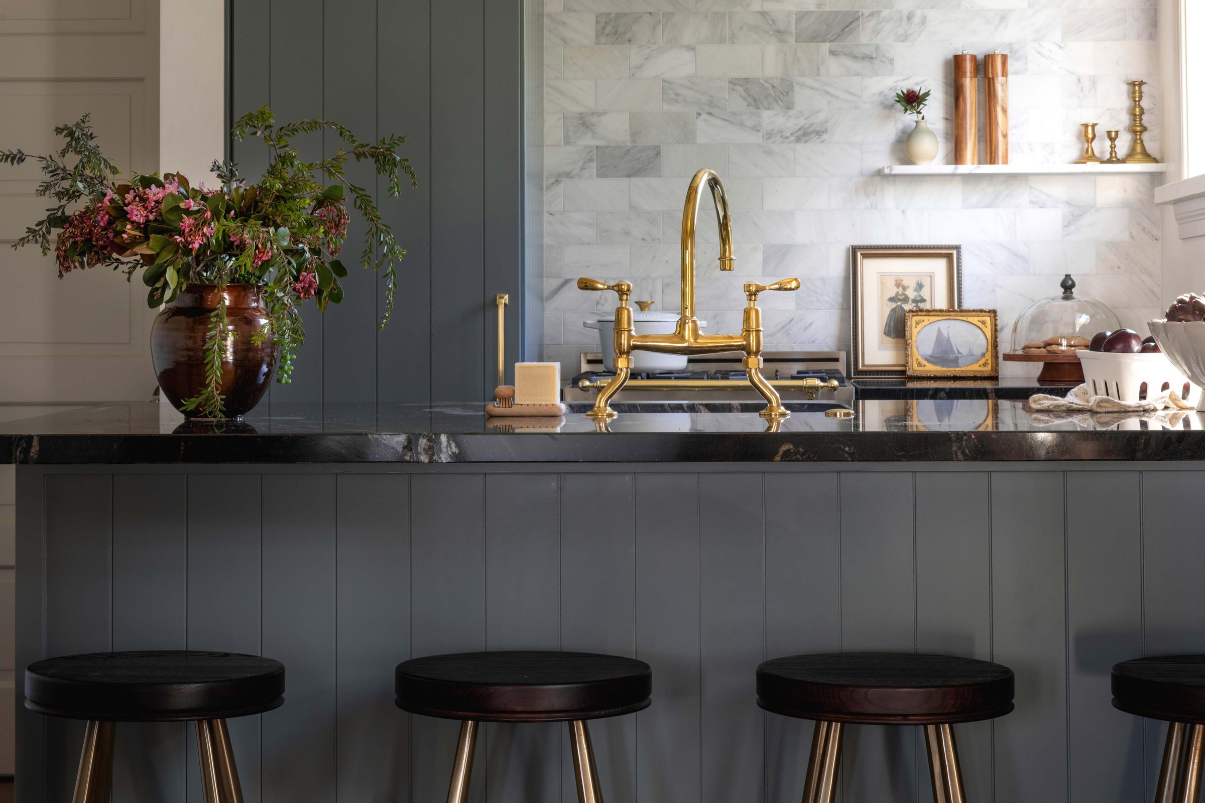 The Craft House Inn kitchen by Hearth Homes Interiors