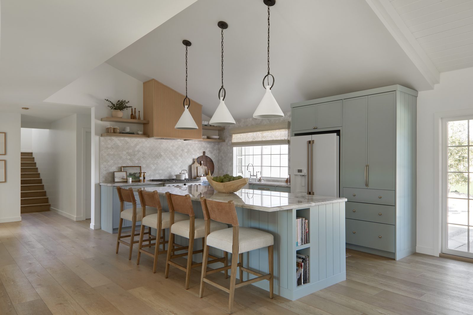 The Boardwalk Beach House kitchen by Hearth Homes Interiors